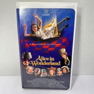 Vintage Alice in Wonderland VHS 1999 Live Action Hallmark Entertainment Movie